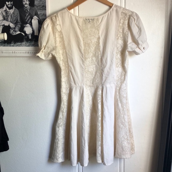White crochet skater dress - Picture 4 of 5